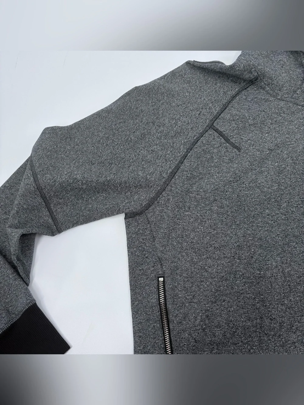 Lululemon Om & Roam Heathered Speckled Black Pullover Sweater